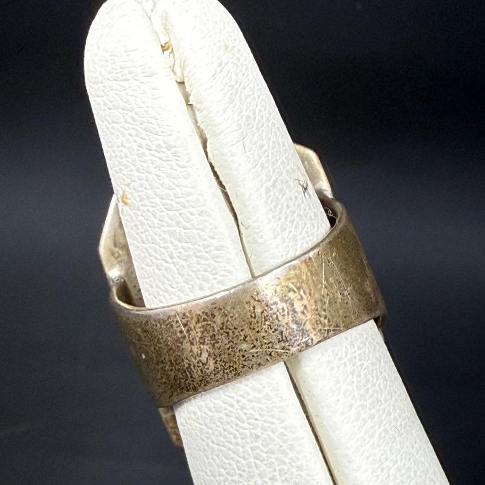 VINTAGE STEPHEN DWECK ROSE QUARTZ STERLING SILVER RING‎ SIZE 4.5 - Picture 4 of 7